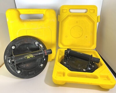 2  8'' Woods Powr-Grip G0695 Suction Cup Vacuum Tool With Cases