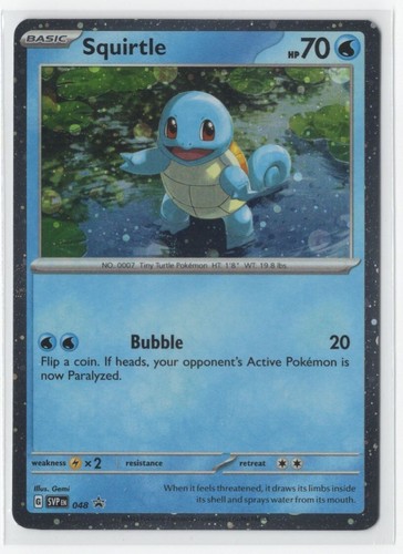 Pokemon Scarlet & Violet Black Star Promo - Squirtle SVP 048