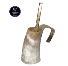 Guampa Mate Cup to Drink Yerba Mate and Terere Medium