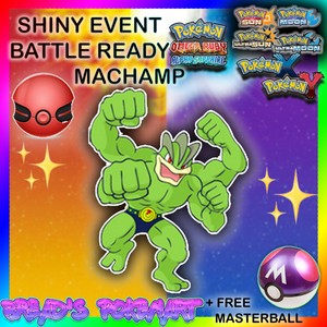 Brillant 6iv Evenement Br Set Machamp Pokemon Ultra Sun And Moon Oras Xy 3 Ds Ebay
