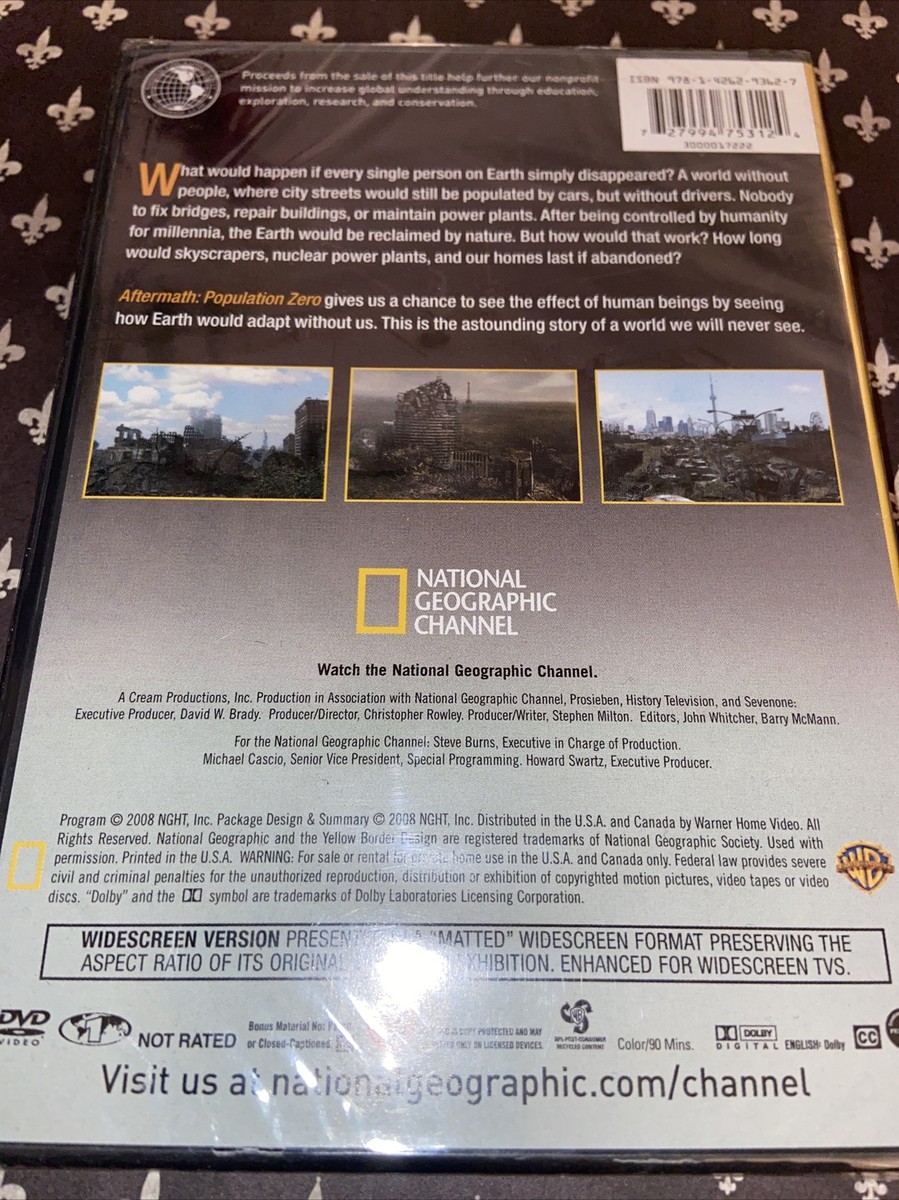 NEW! SEALED National Geographic Aftermath: Population Zero (DVD