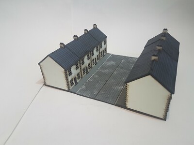 15mm WW2 8 Houses MDF Painted Terrain Ideal for Flames of War