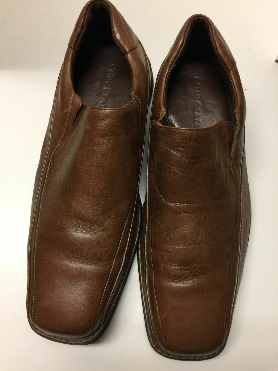 Democrata Men s Slip On Shoes Size Euro 46 USA 11 Brown A212ss