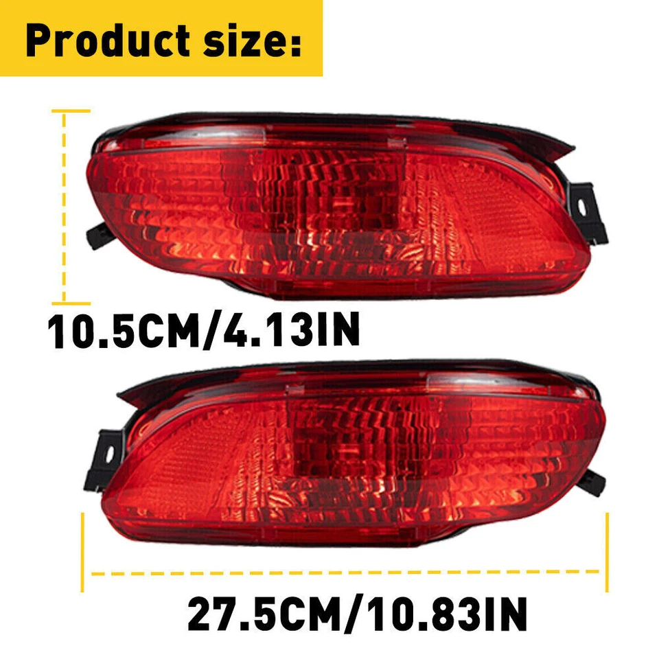 Left+Right Rear Side Marker Bumper Light For 04-06 Lexus RX330 07-09 Lexus RX350 Foto 4 de 4