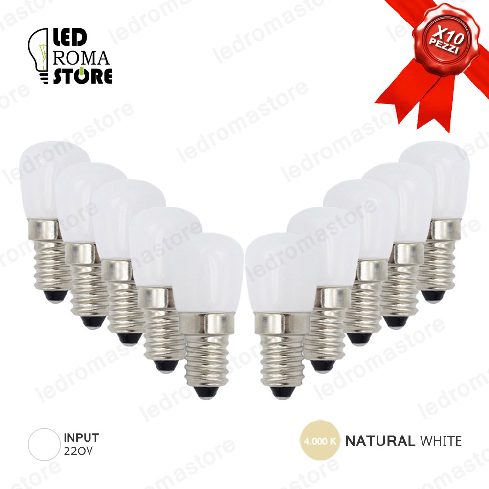 10x Lampadina LED E14 2.5W Luce Naturale | Illumina e Risparmia 4000K