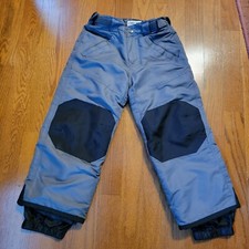 Cherokee Snow Pants Size 4/5 Boys Girls Kids Unisex Gray Adjustable Waist EUC
