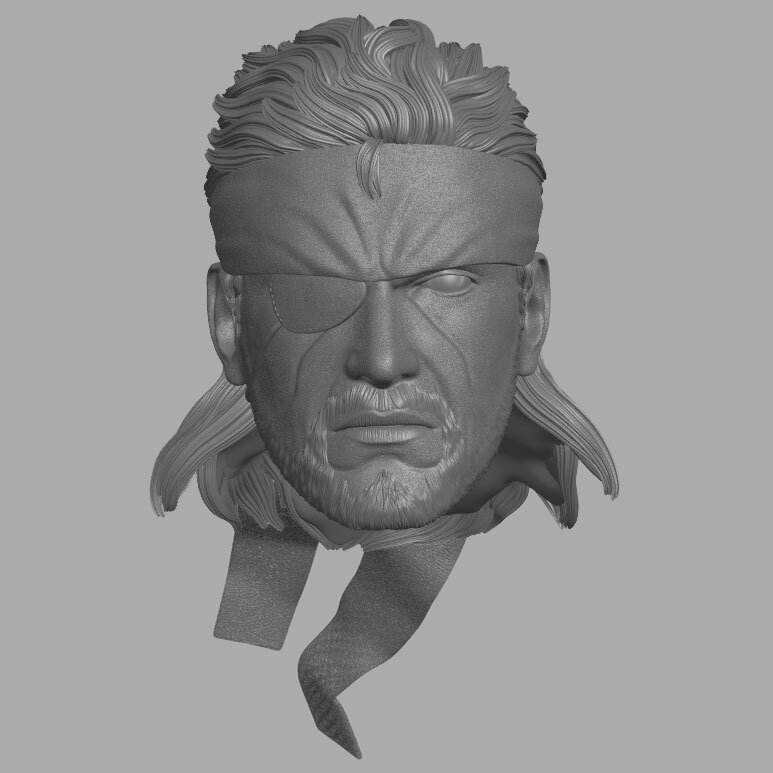 Naked Snake Big Boss Metal Gear Solid v1 custom head for