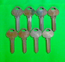 CORBIN RUSSWIN ORIGINAL KEY BLANKS   H34   6 PIN, LOT OF (8),  LOCKSMITH,NO LOGO