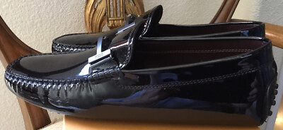 TOD\'S Authentic Black Patent Leather Slip Ons Men\'s UK 5.5 WornButNotWornOut Tod main image 2