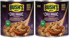 Bush's Best Chili Magic Slow Simmering White, 15.5 oz (2 Cans) Just Add Chicken