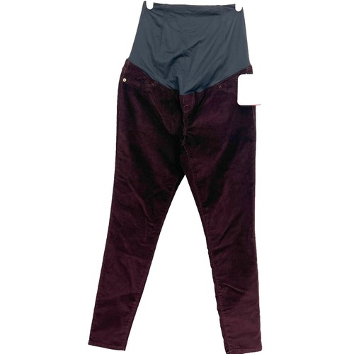 Pantalon Skinny En Velours Côtelé Stretch J.Crew - Taille 24, Rouge Bordeaux, Taille Haute, Occasion Très Bon état