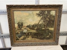 John Constable 'Scene on a Navigable River' genuine fiehl copy in frame  SS7 5XR