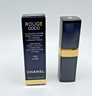 Chanel ROUGE COCO Hydrating Longwear Satin Lipstick ~ 126 VENISE ~ .12 Oz