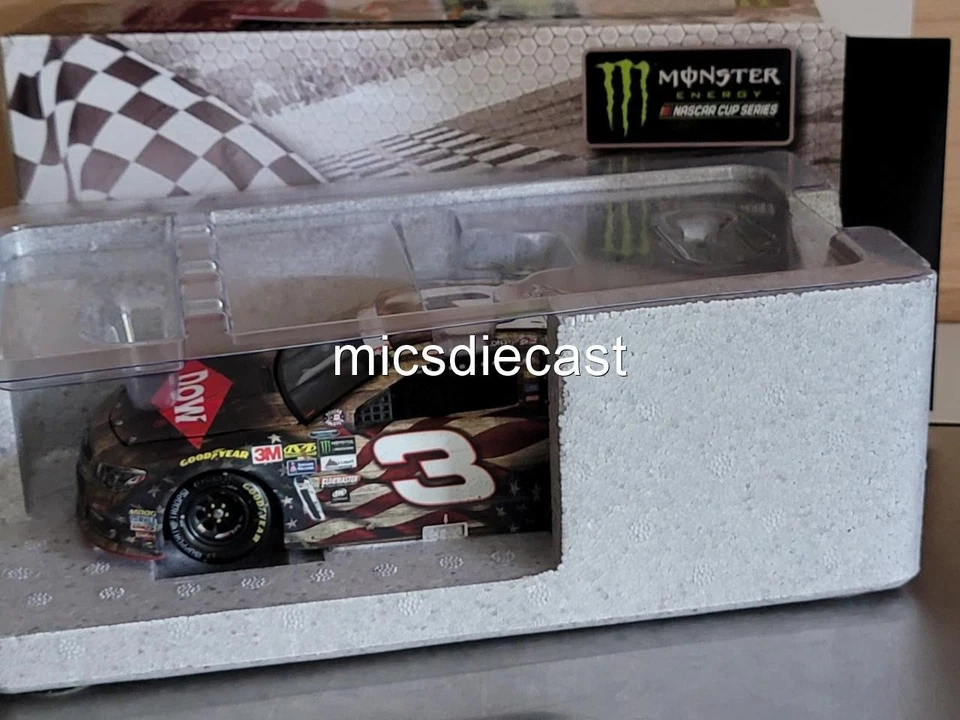 XRARE 2017 Austin Dillon #3 Veterans Charlotte Win 1:24 Diecast 1st Case RCR NIB - Image 2 of 4