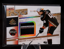 2022-23 UD SP Game Used All-Star Skills Fabrics Trevor Zegras Patch #’d /49