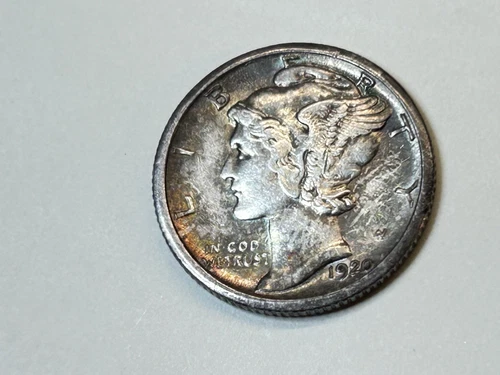 1920-S Mercury Dime, Extra Fine grade.