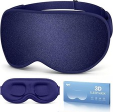 Sleep Mask for Men Women - 100 Blackout Eye Masks for Sleep - 3D Soft Sleeping