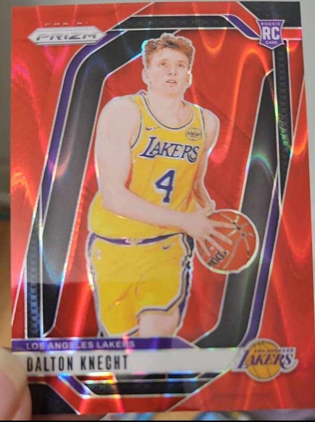 #238 Dalton Knecht 2024-25 Panini Prizm - Prizms Red Seismic #/299