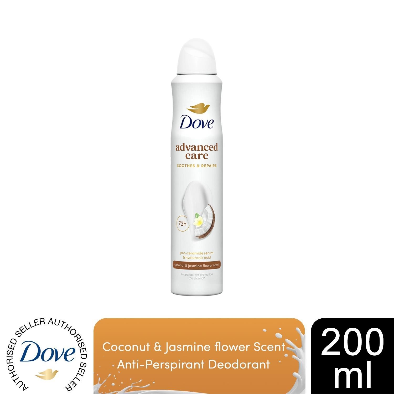 Dove Advanced Care Antiperspirant Deodorant Coconut & Jasmine Flower Scent 200ml