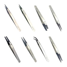 Accurately Engineered Stainless Steel ESD Safe Tweezers For Watchmaking And