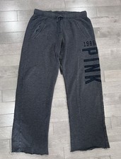 Victoria s Secret PINK 1986 Flare Sweatpants Charcoal Gray Size Small