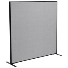 60-1/4"W x 60"H Freestanding Office Partition Panel Gray