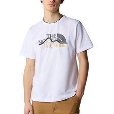The North Face T-Shirt da Uomo Mountain Line Bianca Codice NF0A87NTFN4 - 9M