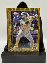 2025 Topps Chrome Update Tirso Ornelas Gold Wave Refractor /50 RC Padres