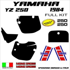 YAMAHA  YZ  250  1984  kit Adesivi in kristal