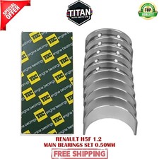 RENAULT H5F GRAND SCENIC CAPTUR CLIO 1.2 TCE CRANKSHAFT MAIN BEARINGS 0.50mm NEW