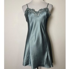 Victoria's Secret Slip Dress S Satin Lace Chemise Coquette Layering Lingerie