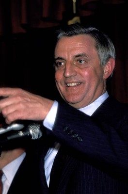 Walter Mondale during Sighting at Jimmy's Restaurant at Jimmy Rest- Old Photo 2