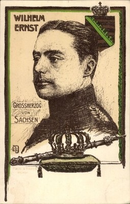 Künstler Litho Wilhelm Ernst, Großherzog von Sachsen Weimar Eisenach - 11056021