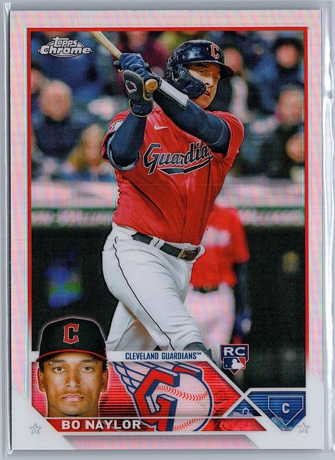2023 Topps Chrome Bo Naylor #54 Refractors Cleveland Guardians