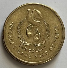 Australia 1.00 Dollar 1986 - Year of Peace