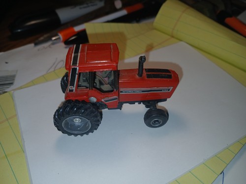 ERTL Die Cast CASE International IH 5088 Farm Tractor Cab Red Black 1:64 - Afbeelding 2 van 2