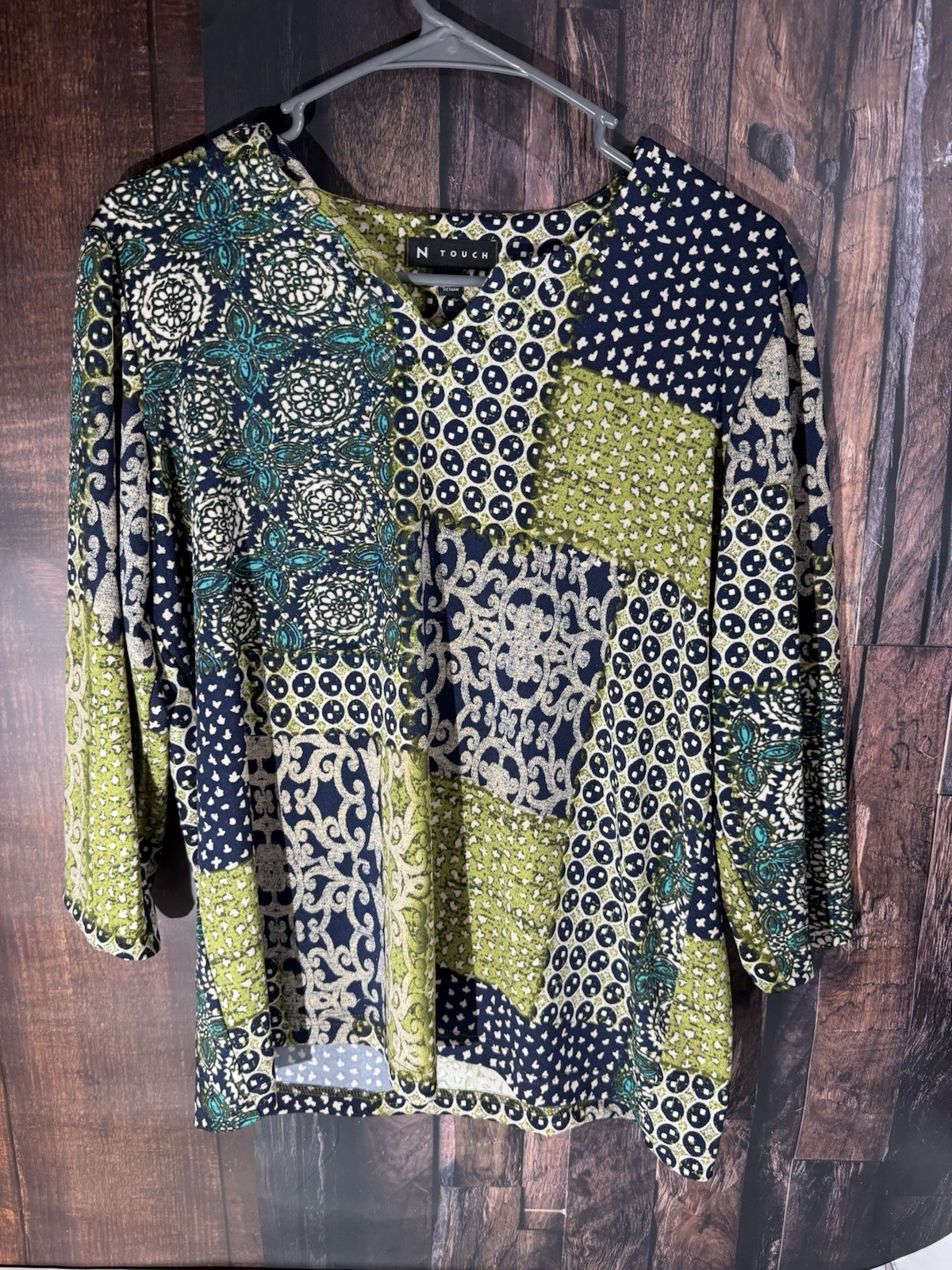 N Touh Blouse, With Patchwork Design. - image 1