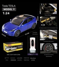 1:24 TESLA MODEL Y Alloy Die Cast Toy Car Model Sound and Light Children's Toy
