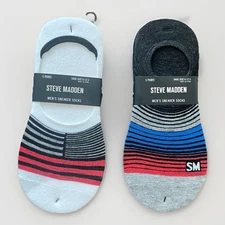 10 Pairs Steve Madden No Show Sneaker Socks Size 6-12.5 Men’s New Comfort