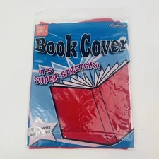 Sealed Standard Stretchable Book Cover Reusable Washable Target Brands Red
