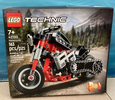 LEGO Technic Motorcycle 2 in 1 Building Block Toy Set Ages 7+ 42132 (163 Pieces)