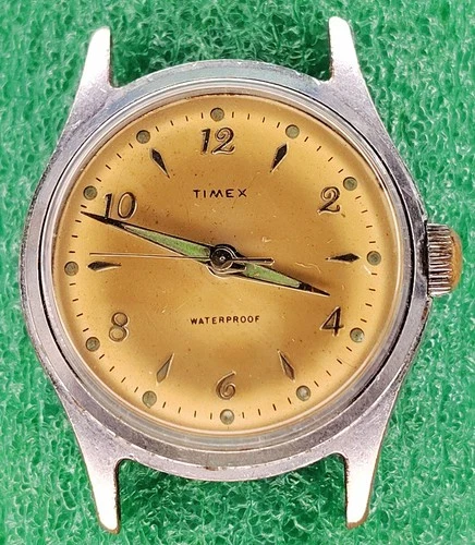 Lot C2224 mens Works Early Timex Marlin Number Dash Manual Vintage Working Watch