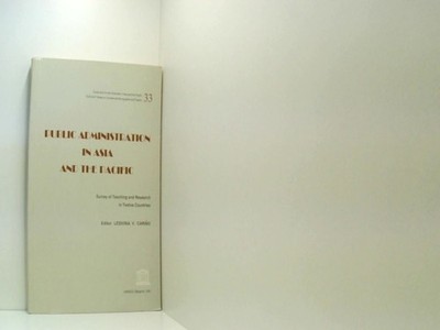 Public Administration in Asia and the Pacific Survey of Teaching and Research in