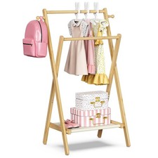 Kids Clothing Rack, Small Clothes Rack for Toddler Pets, Kids Dress Up Rack w...