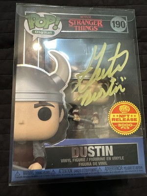 Funko Pop! Dustin #190   Stranger Things | Signed by Gaten Matarazzo