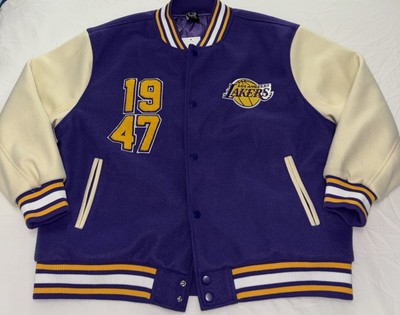 Ultra Game NBA Los Angeles Lakers Varsity Bomber Jacket Size X