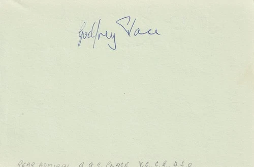 Piece Signed by B C Godfrey Place VC attack on the Tirpitz  + WW1 Veteran