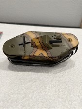 Vintage Marx Toys Tinplate Army Tank c.1930  USA   Clockwork