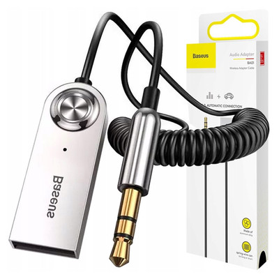 Bluetooth 5.0 Audioadapter Baseus USB, AUX (Schwarz)