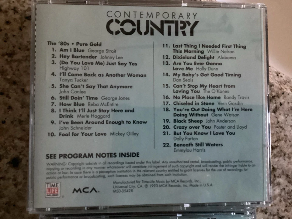 Time Life Contemporary country CD Collection 80’s lot of 7 cd’s Foto 4 de 4